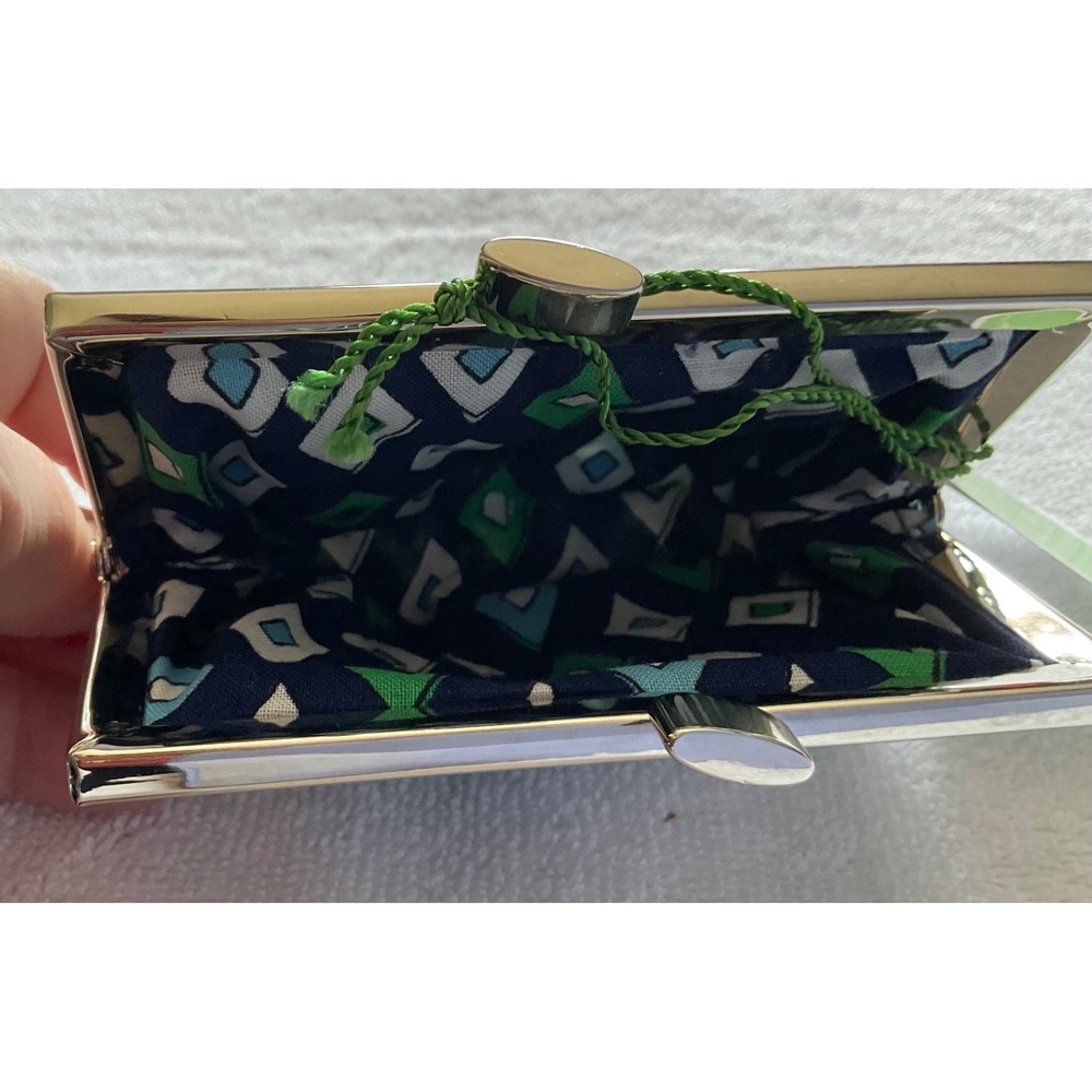 Lot 2 Vera Bradley Cosmetic Bag & Coin Purse "Retired"2006 Java Blue, Medit.Blue - Picture 11 of 12